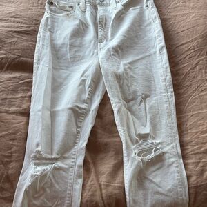 White Distressed Women's Jeans